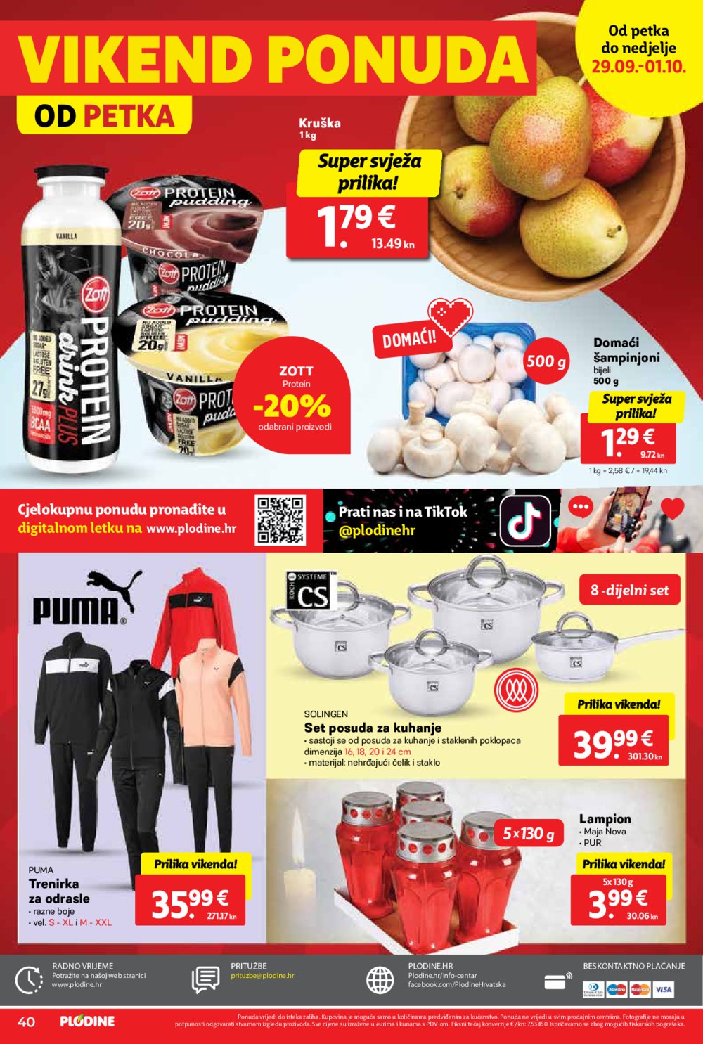 Plodine katalog Otvorenje supermarketa Kali 27.09.-03.10.2023.
