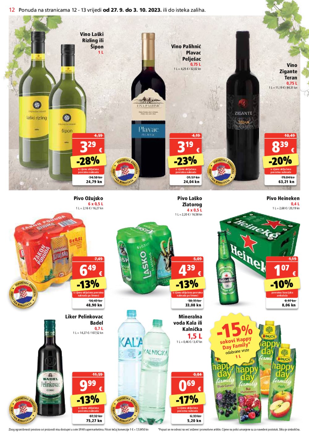SPAR katalog Akcija 27.09.-03.10.2023.