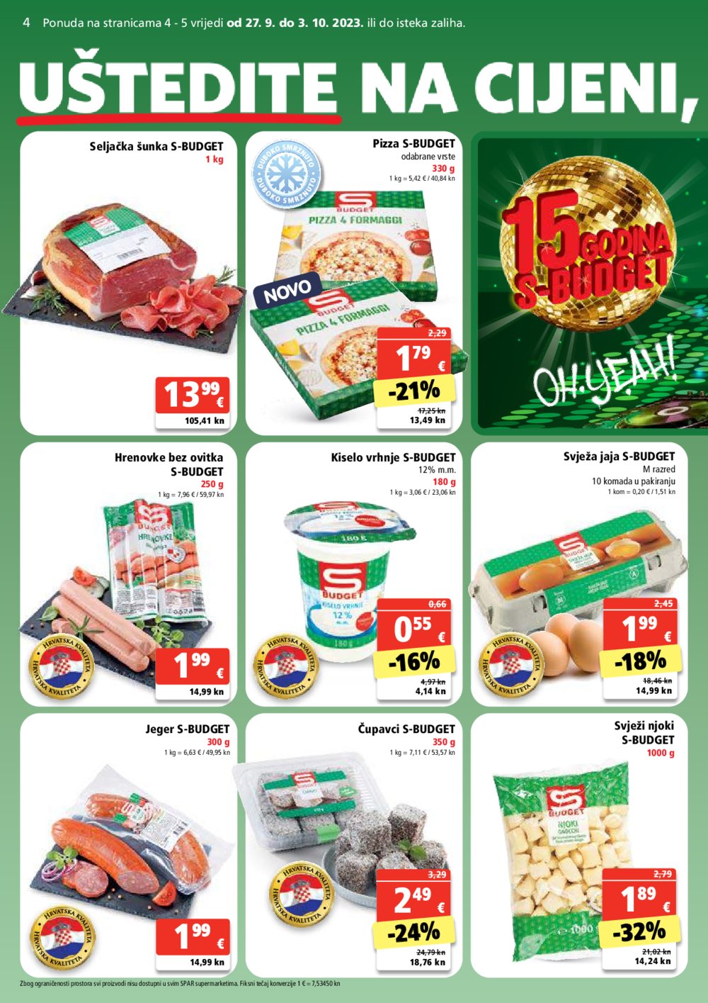 SPAR katalog Akcija 27.09.-03.10.2023.
