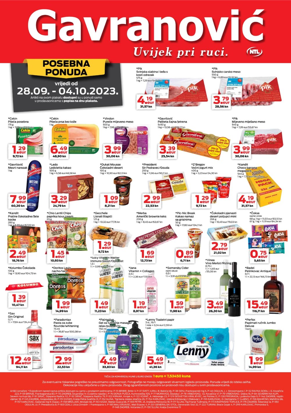 Gavranović katalog Akcija 28.09.-04.10.2023.
