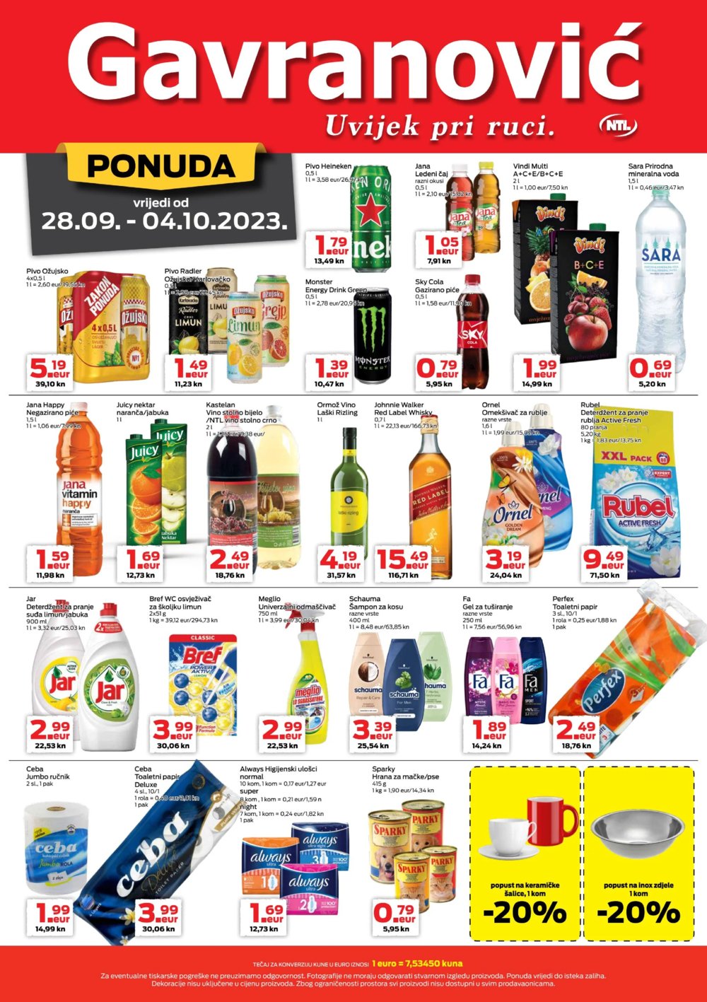 Gavranović katalog Akcija 28.09.-04.10.2023.
