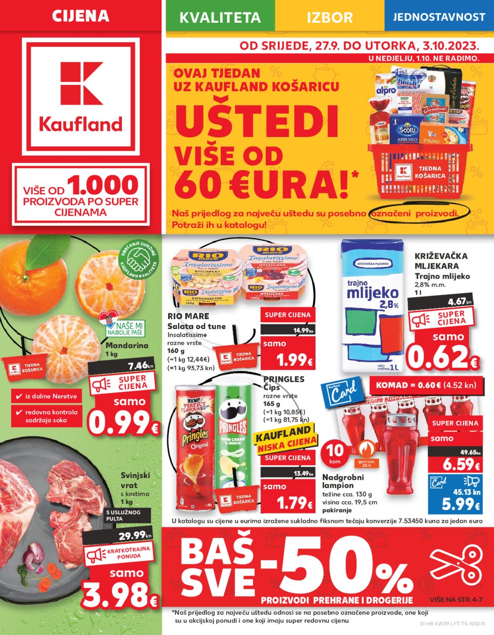 Kaufland katalog Akcija 27.09.-03.10.2023. Odabrane poslovnice
