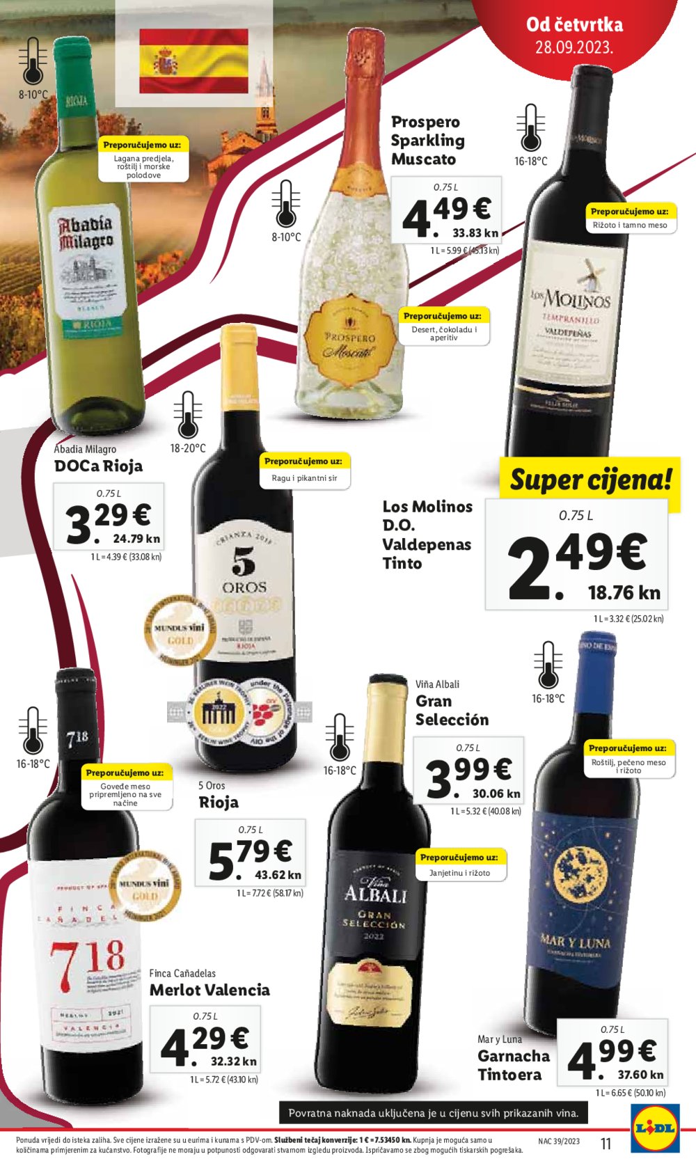 Lidl katalog Super ponuda od četvrtka 28.09.-01.10.2023.