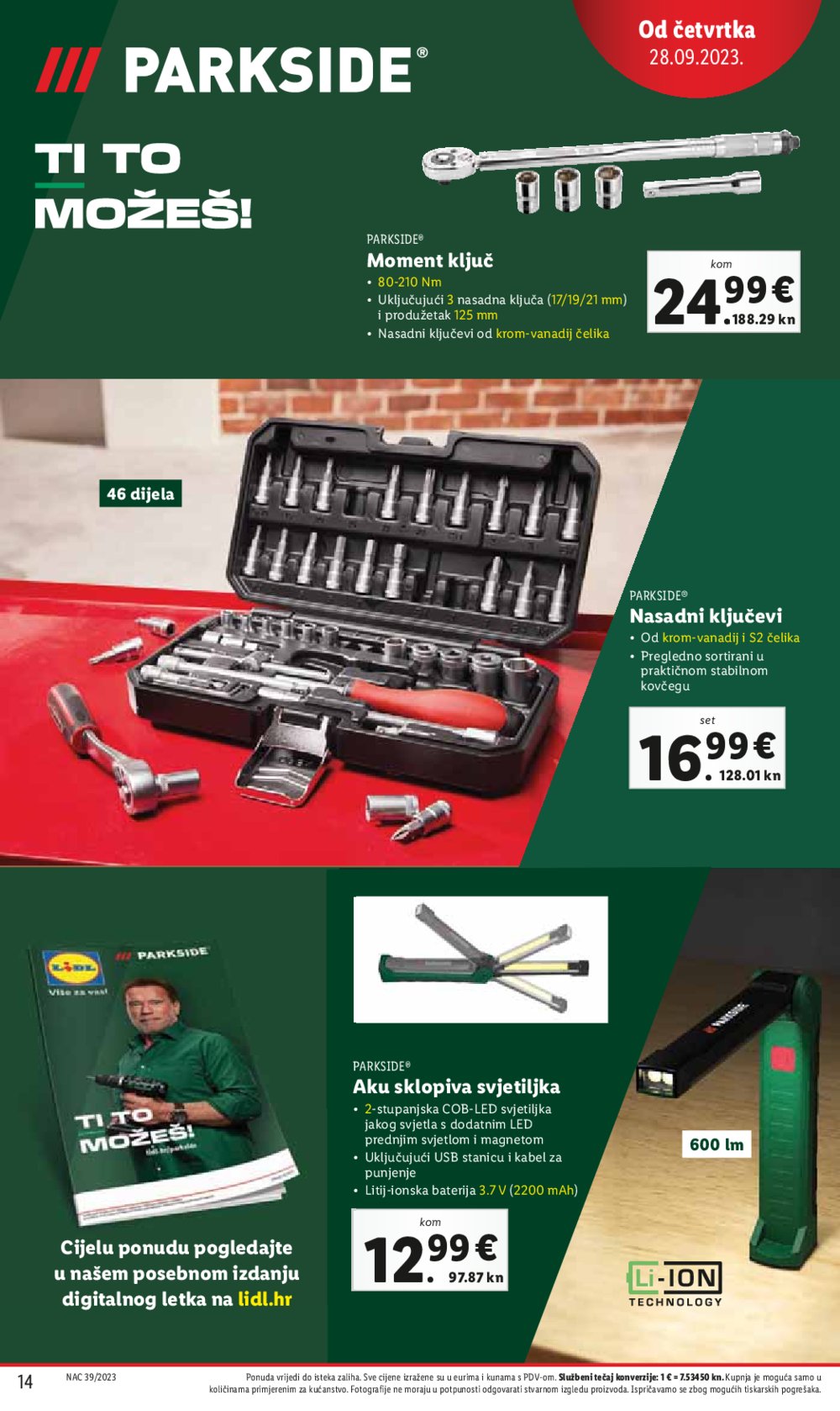 Lidl katalog Super ponuda od četvrtka 28.09.-01.10.2023.