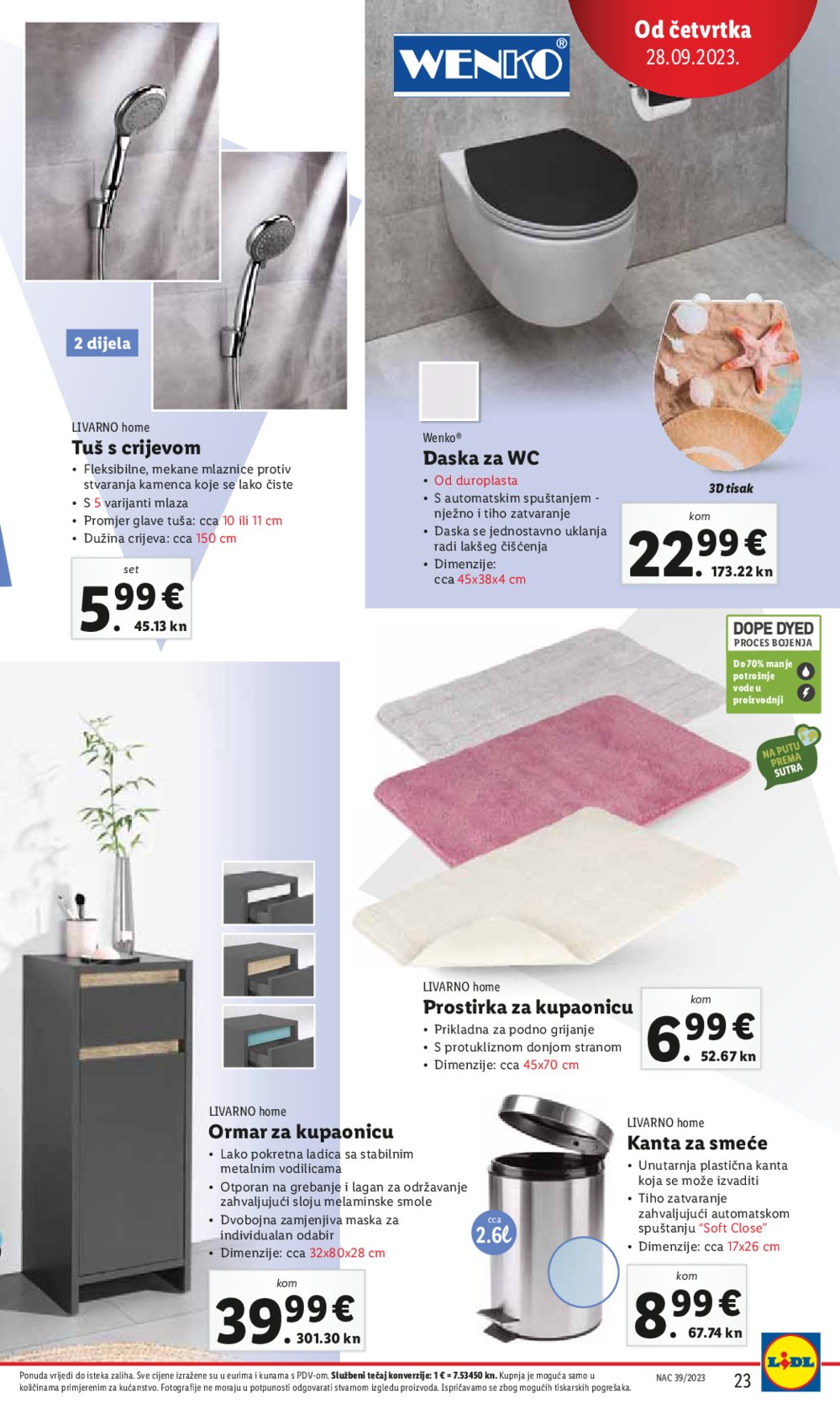 Lidl katalog Super ponuda od četvrtka 28.09.-01.10.2023.