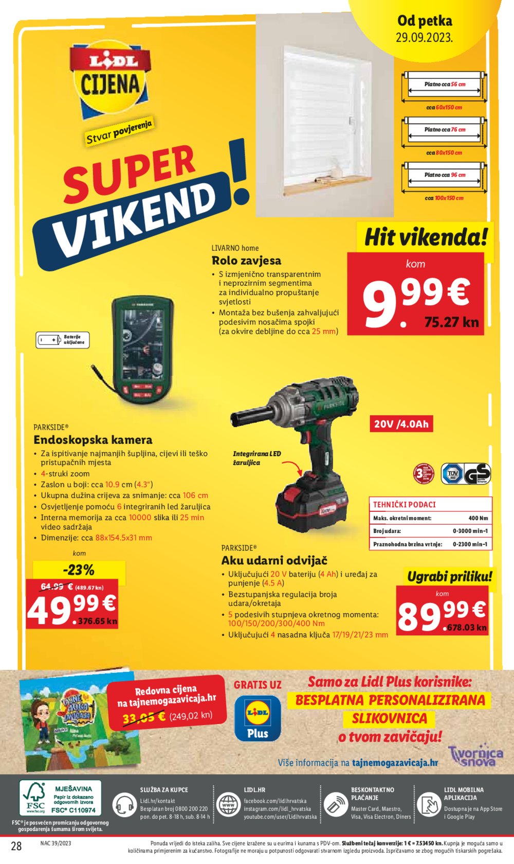 Lidl katalog Super ponuda od četvrtka 28.09.-01.10.2023.