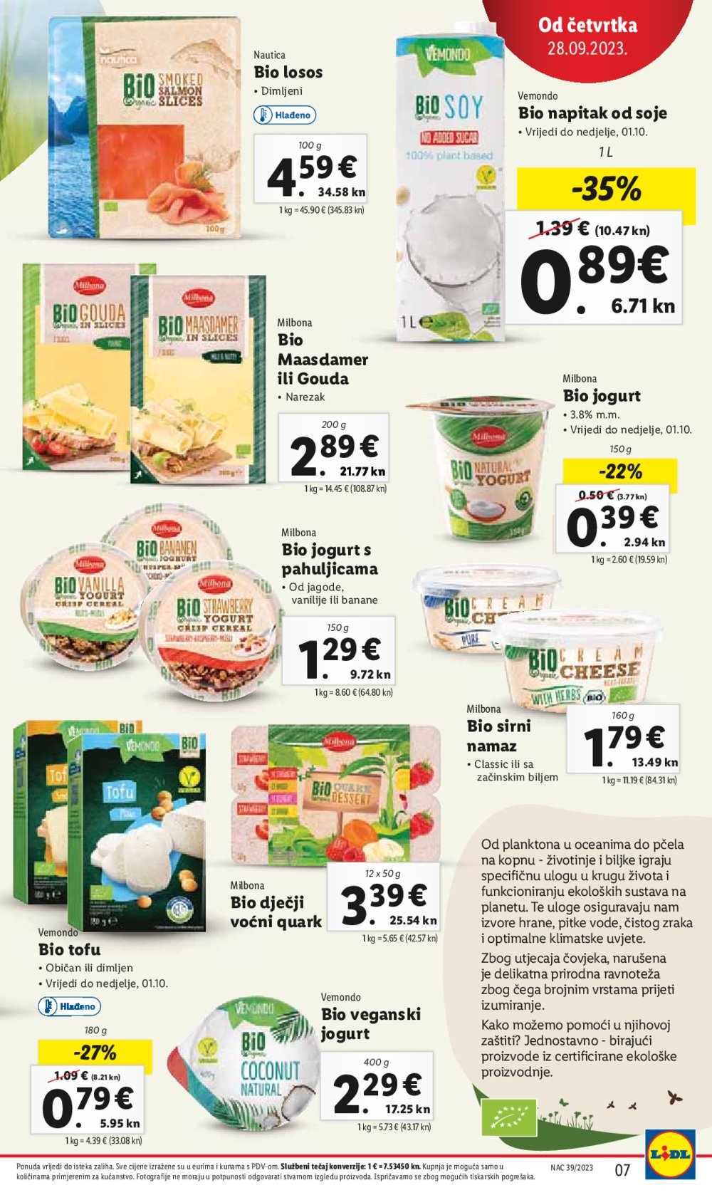 Lidl katalog Super ponuda od četvrtka 28.09.-01.10.2023.