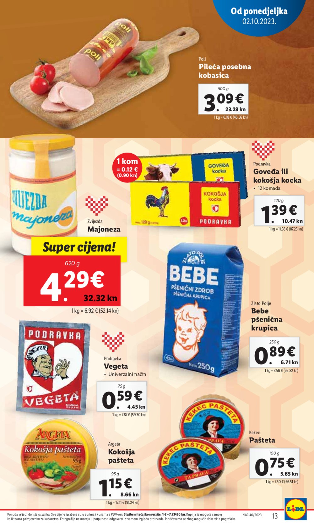 Lidl katalog Super ponuda od ponedjeljka 02.10.-08.10.2023.