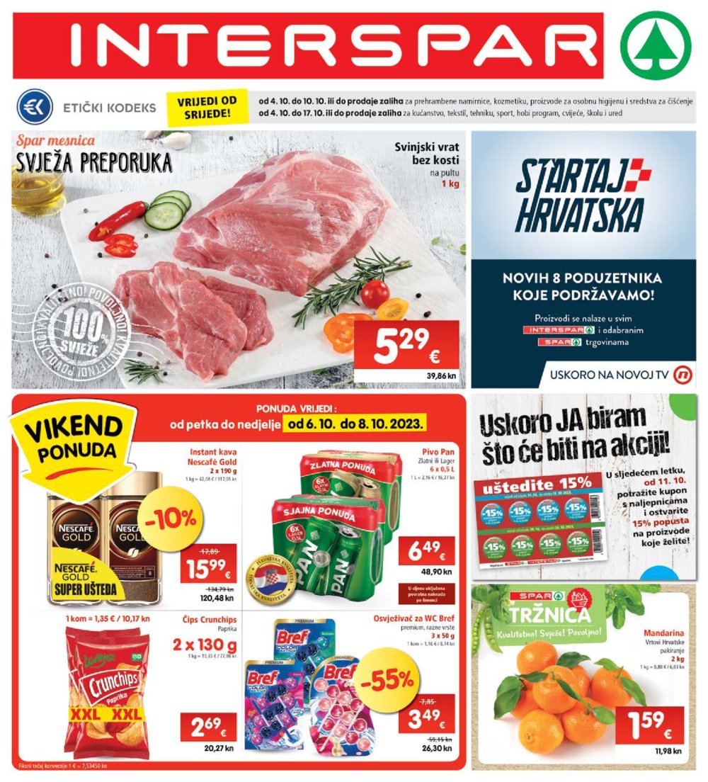 INTERSPAR katalog Akcija 04.10.-10.10.2023.