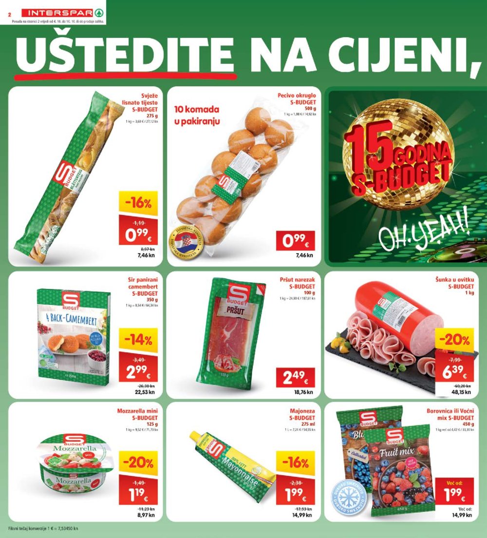 INTERSPAR katalog Akcija 04.10.-10.10.2023.