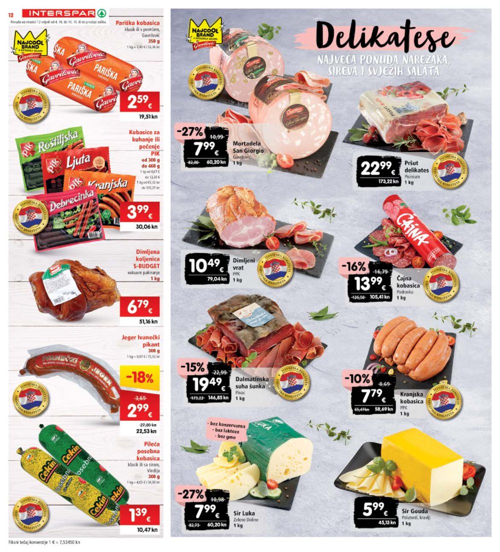 INTERSPAR katalog Akcija 04.10.-10.10.2023.