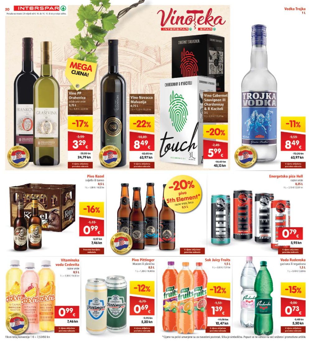 INTERSPAR katalog Akcija 04.10.-10.10.2023.