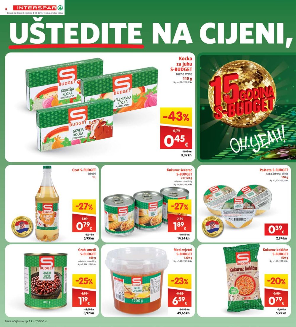 INTERSPAR katalog Akcija 04.10.-10.10.2023.