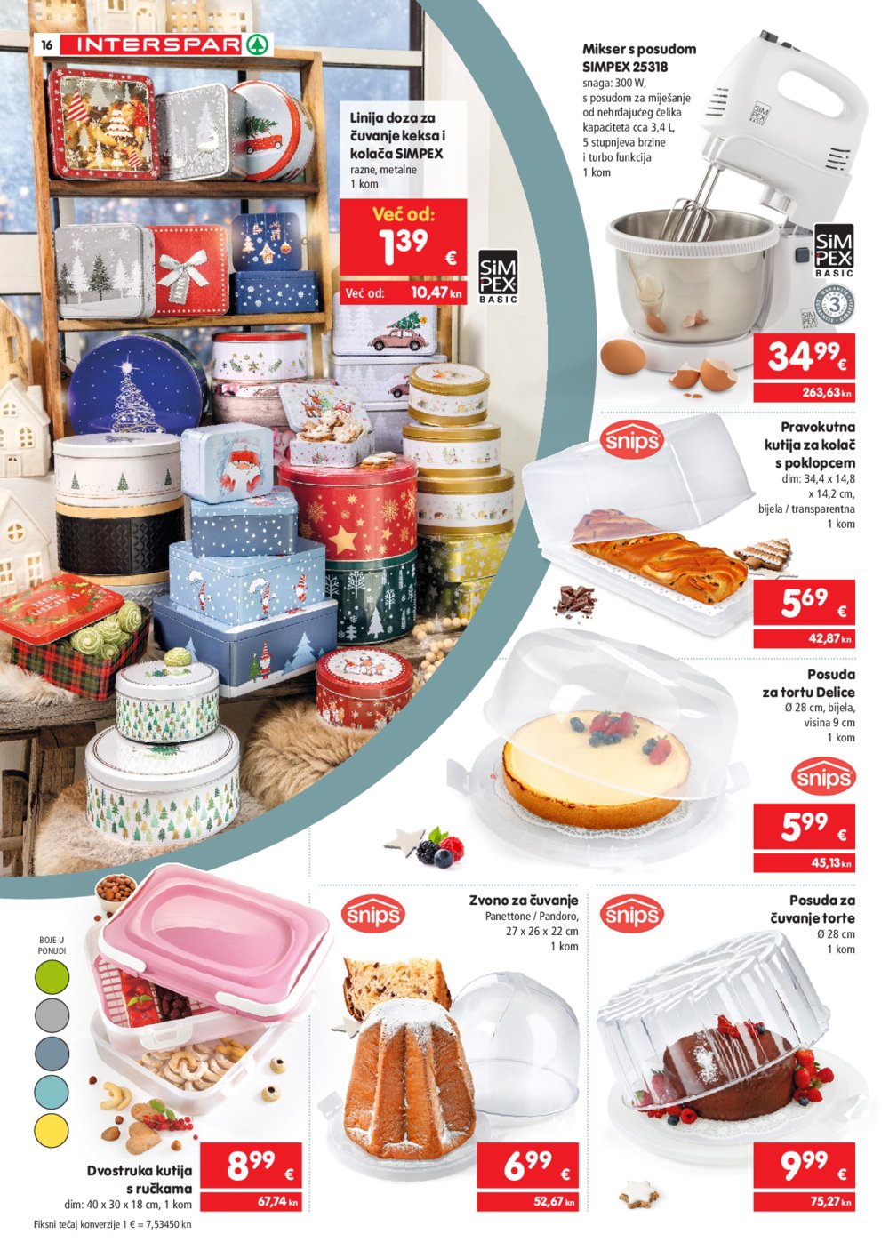 INTERSPAR katalog Vrijeme je za kolače 04.10.2023.-06.01.2024.