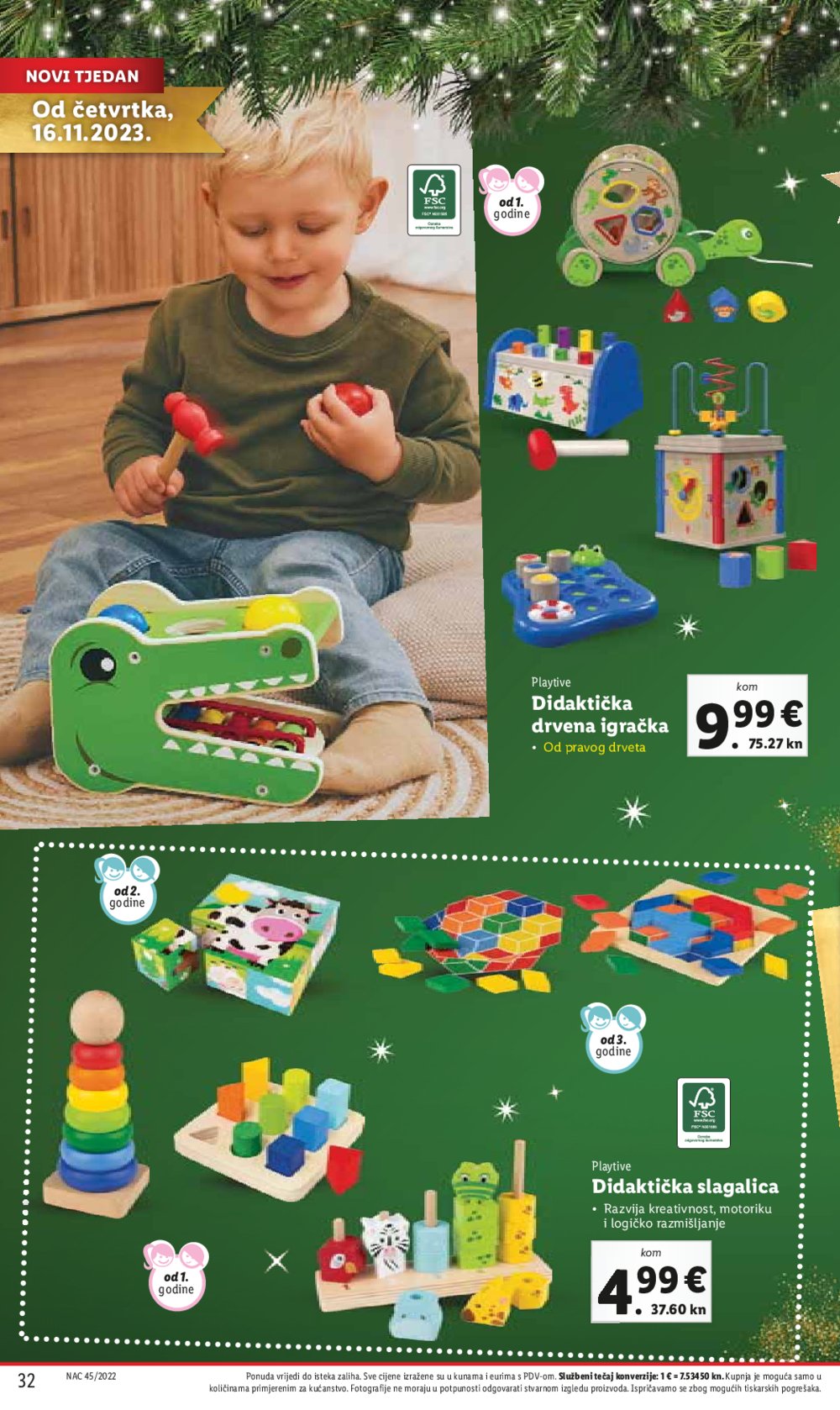 Lidl Božićni katalog igračaka 09.11.2023.