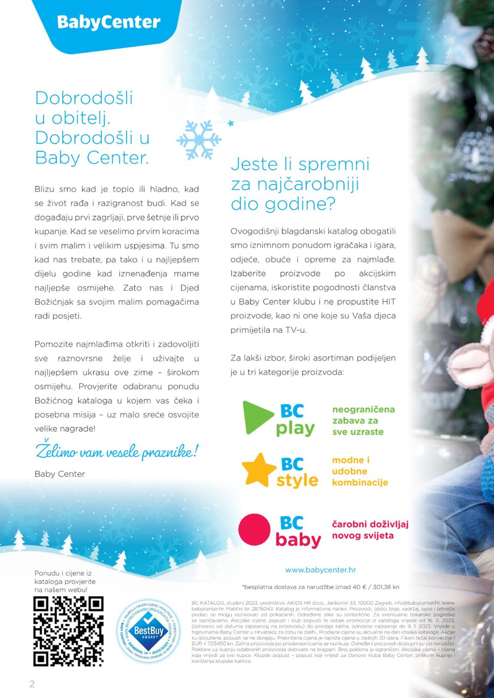 Baby Center katalog Božićni 16.11.2023.-09.01.2024.