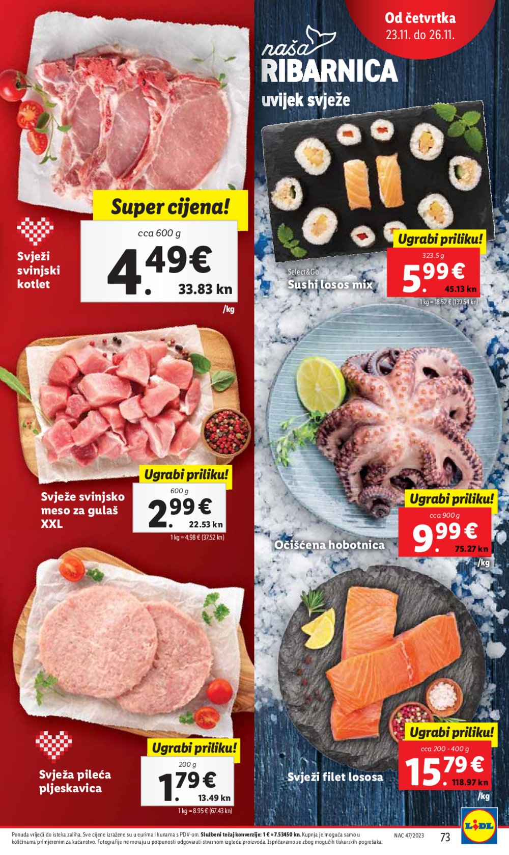 Lidl katalog Ponuda od ponedjeljka 20.11.-26.11.2023.