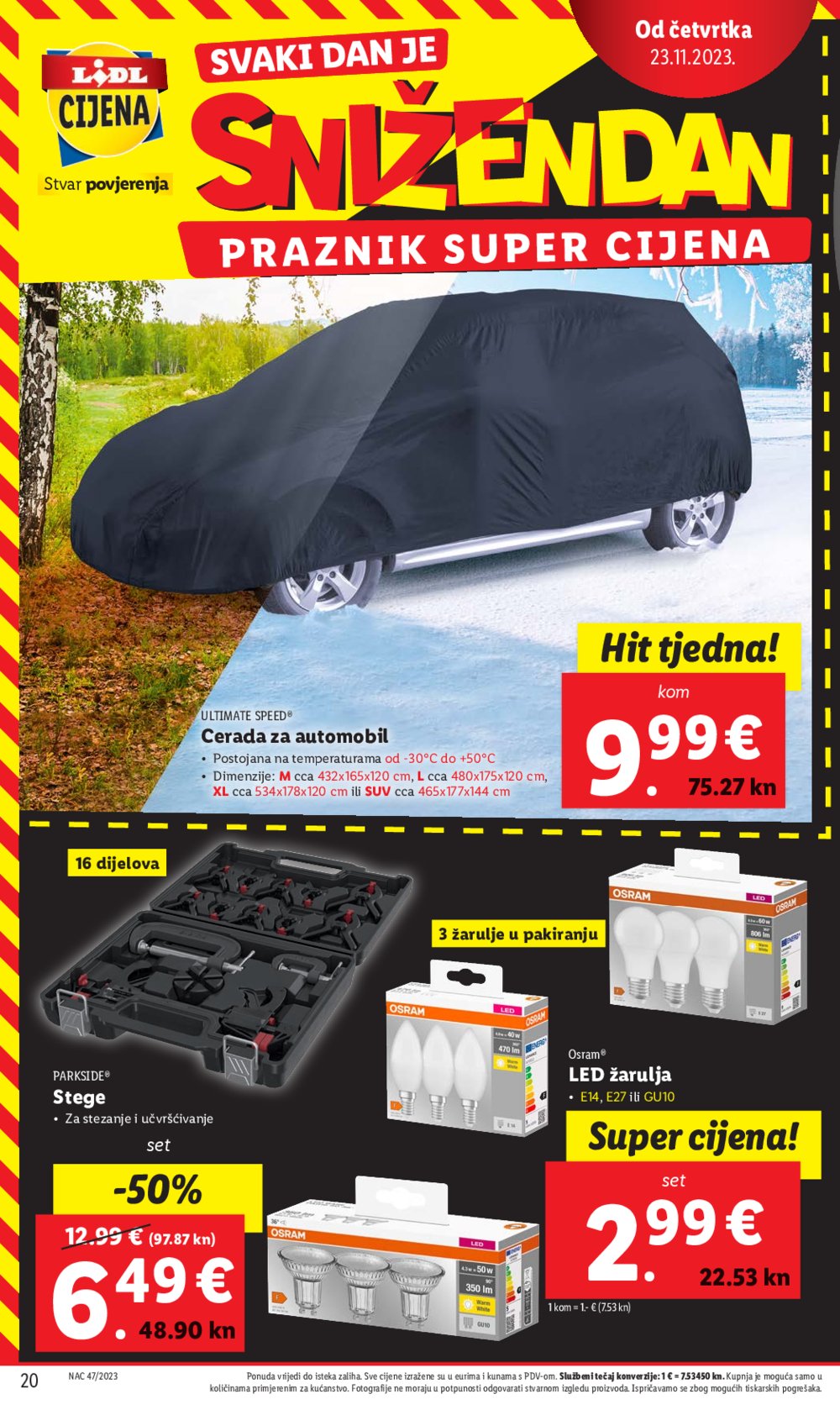 Lidl katalog Praznik super cijena 20.11.-26.11.2023.