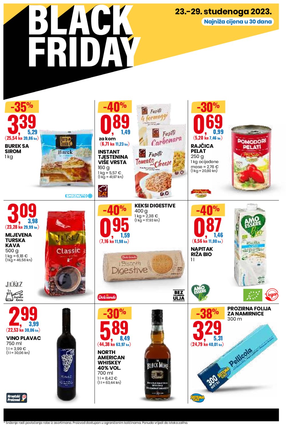 Eurospin katalog Black Friday 23.11.-29.11.2023.