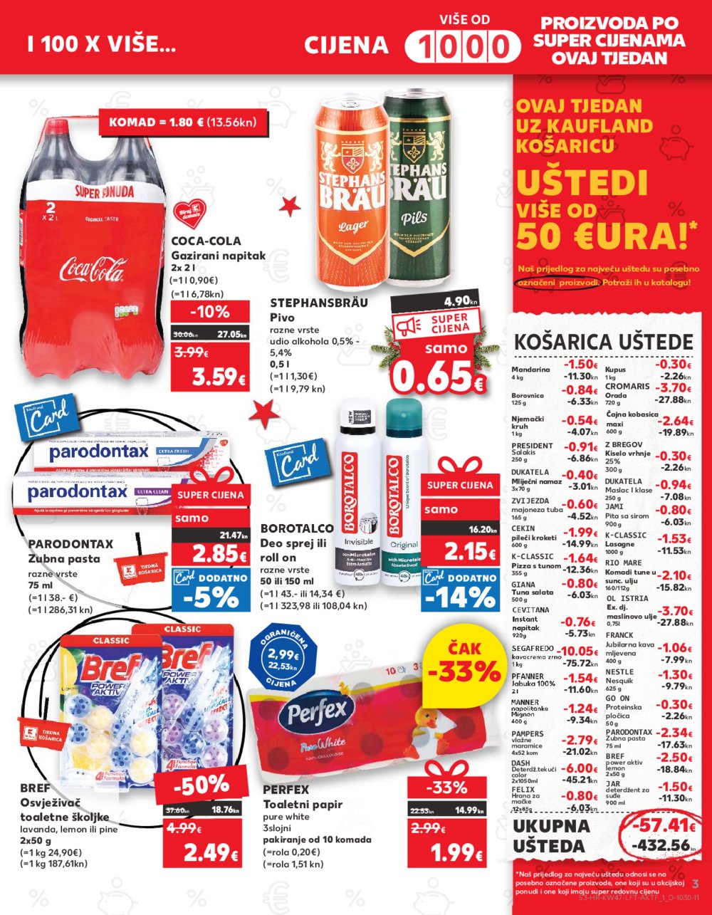 Kaufland katalog Prehrana Ka,Dj,Vk,Kc,Zp,Um,Bnm 22.11.-28.11.2023.