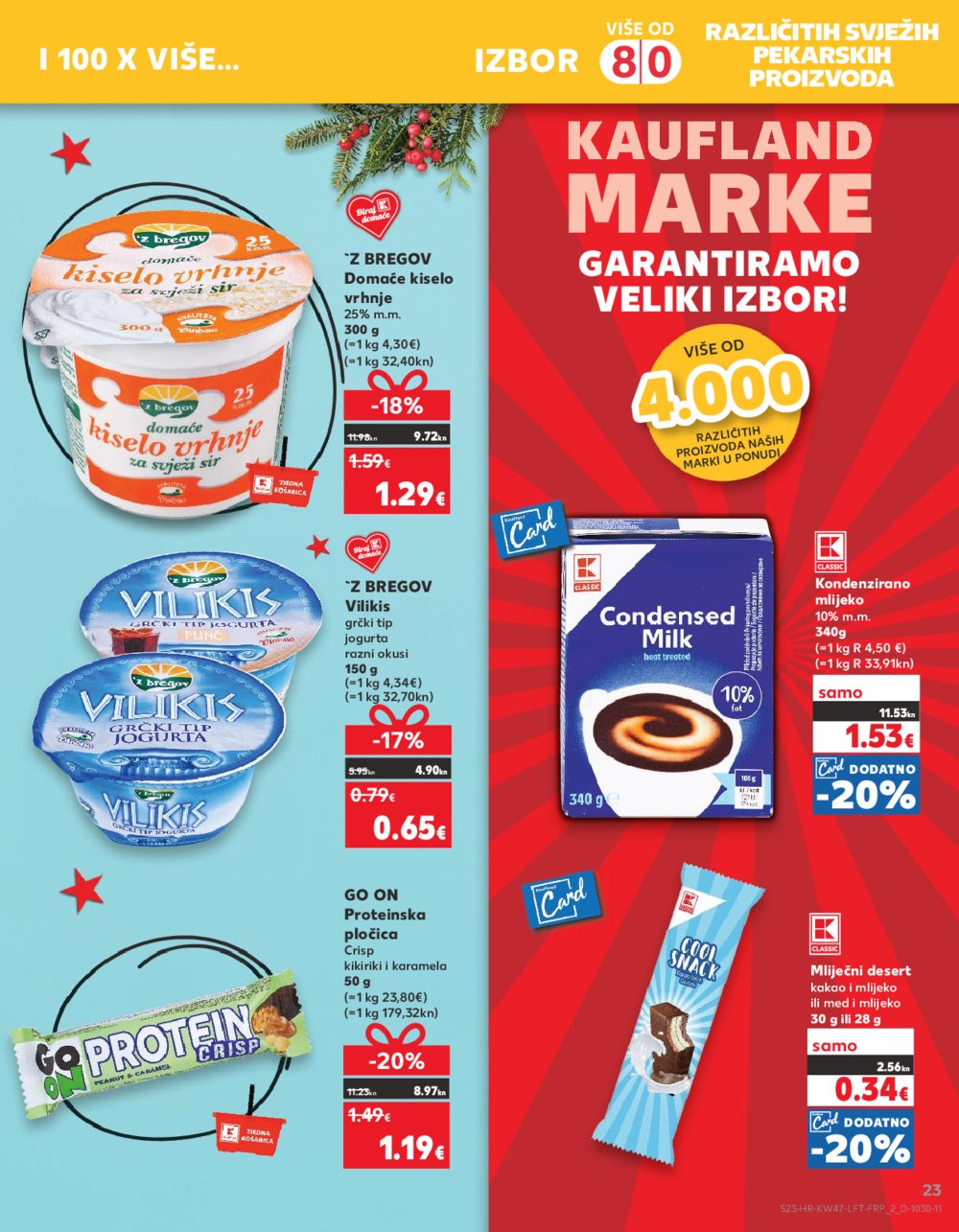 Kaufland katalog Prehrana Ka,Dj,Vk,Kc,Zp,Um,Bnm 22.11.-28.11.2023.