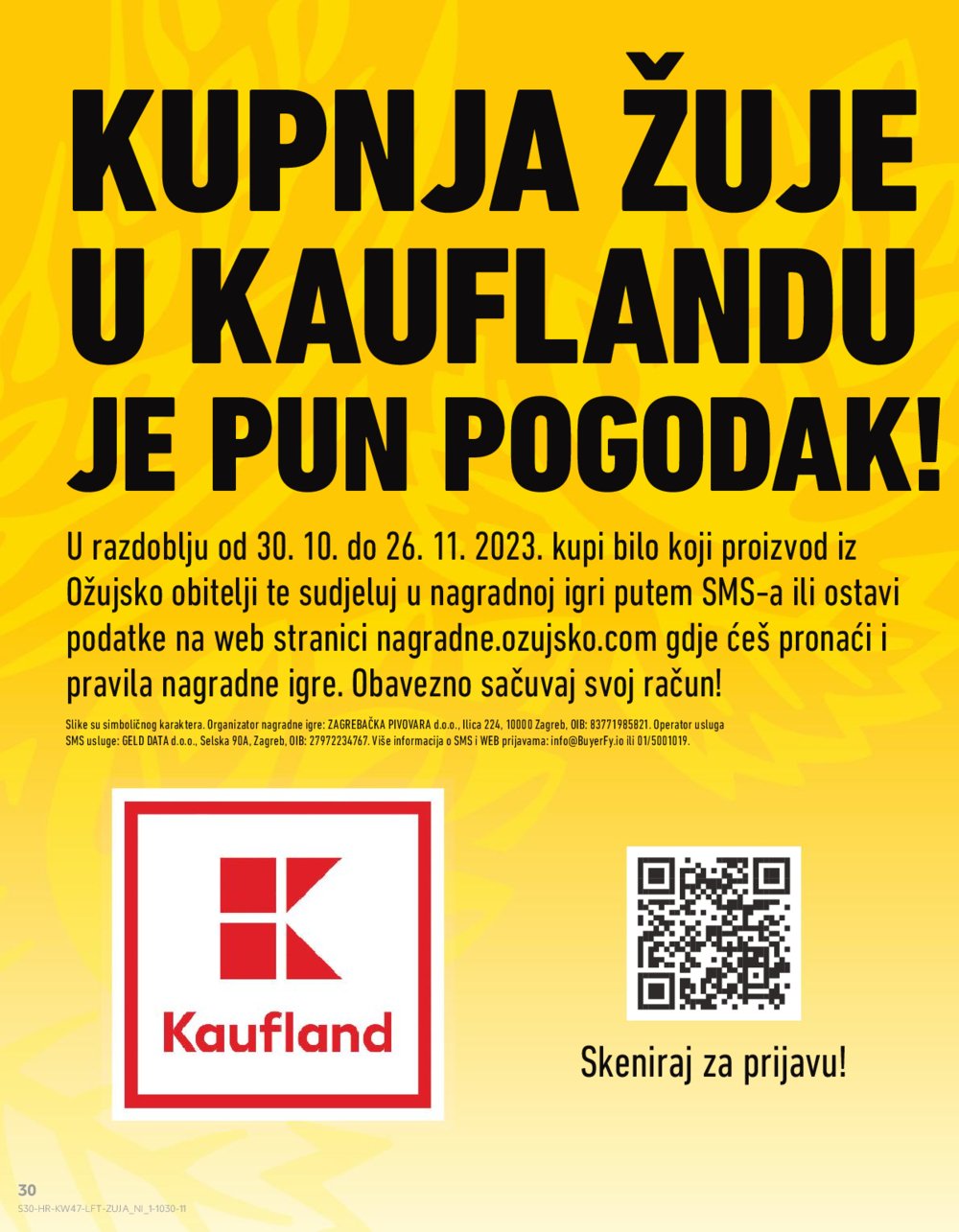 Kaufland katalog Prehrana Ka,Dj,Vk,Kc,Zp,Um,Bnm 22.11.-28.11.2023.