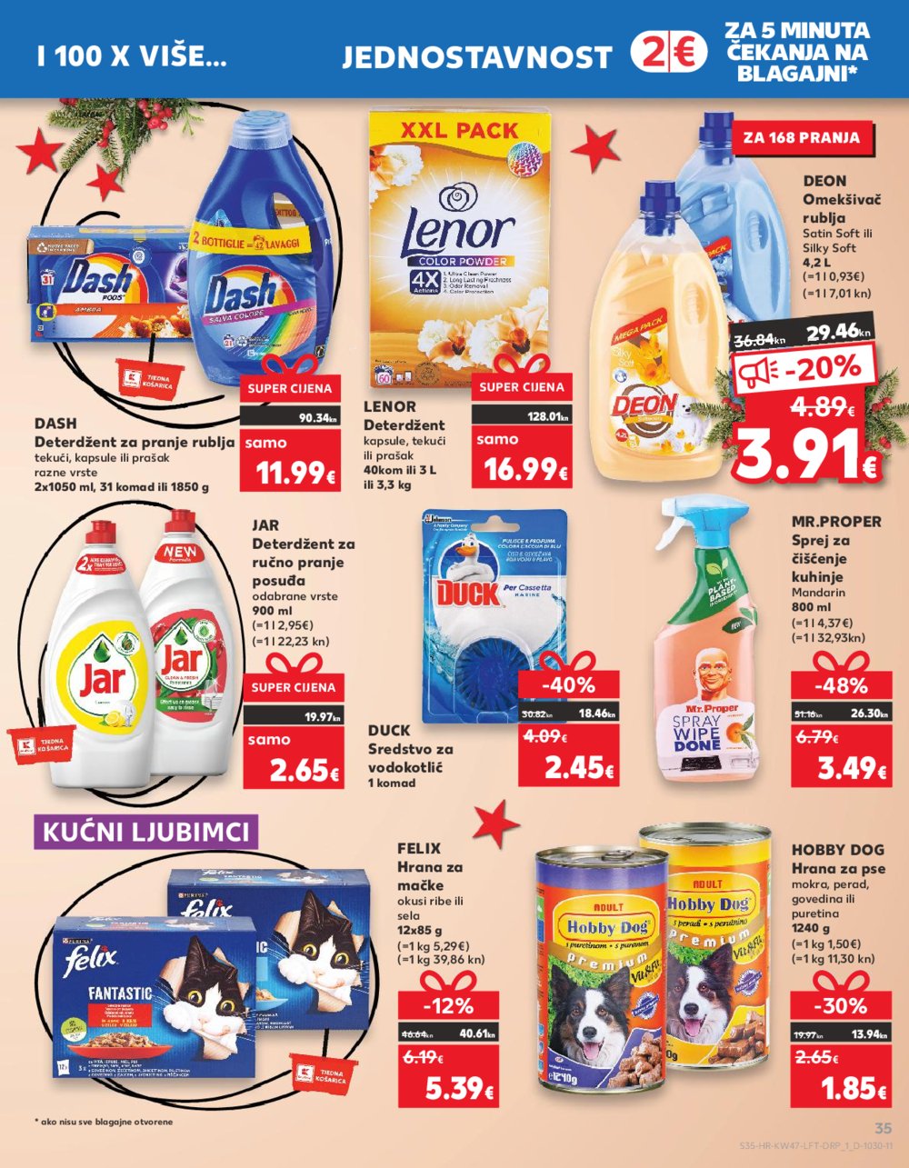 Kaufland katalog Prehrana Ka,Dj,Vk,Kc,Zp,Um,Bnm 22.11.-28.11.2023.