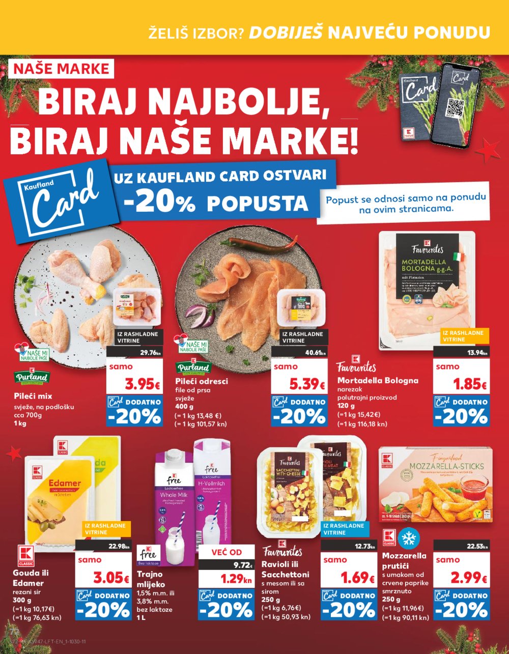 Kaufland katalog Prehrana Ka,Dj,Vk,Kc,Zp,Um,Bnm 22.11.-28.11.2023.