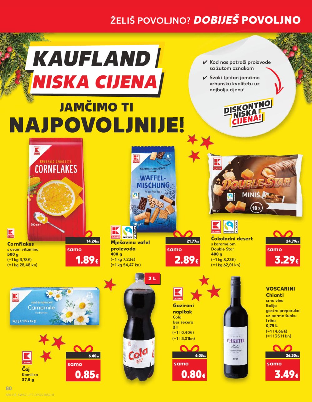 Kaufland katalog Prehrana Ka,Dj,Vk,Kc,Zp,Um,Bnm 22.11.-28.11.2023.