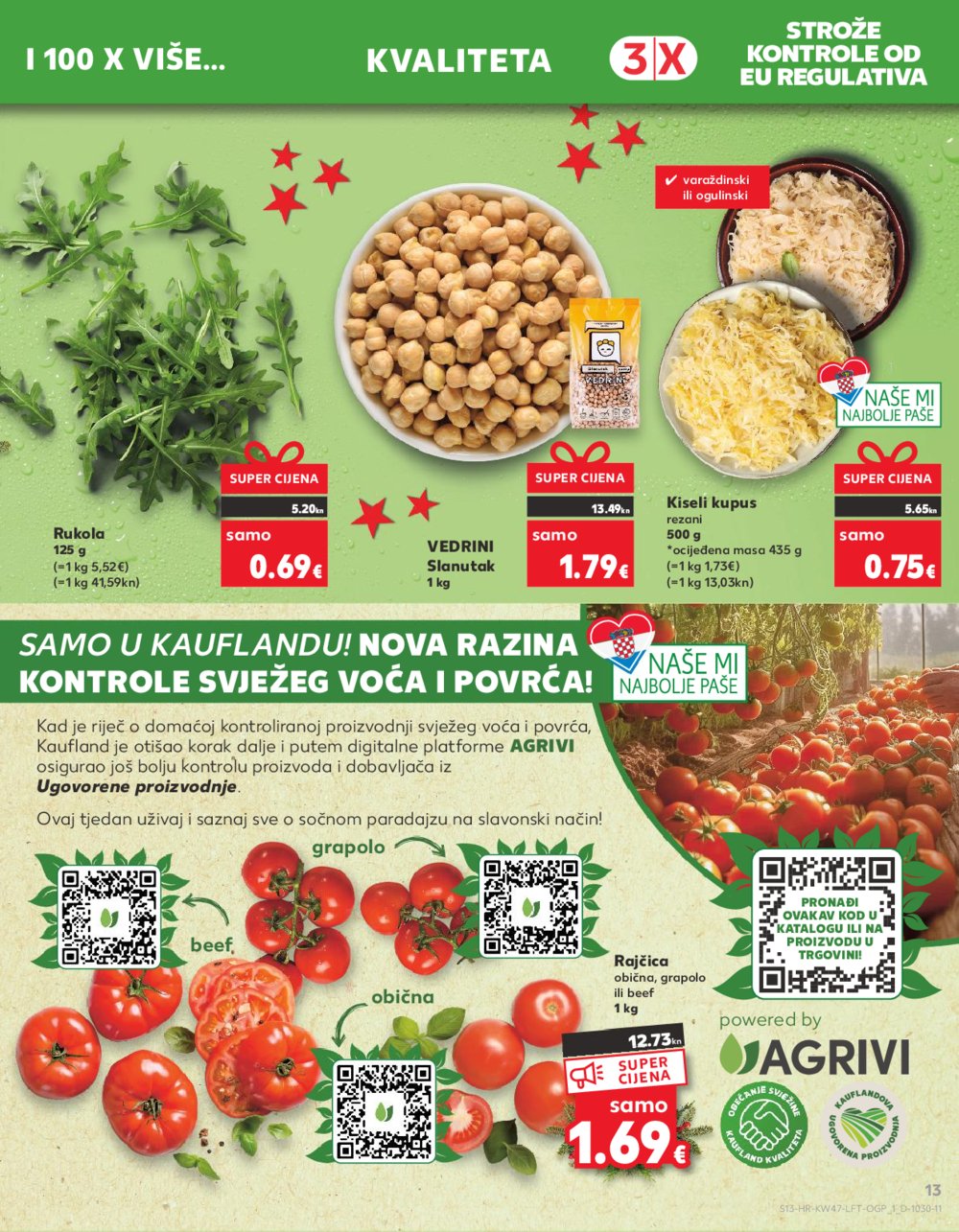 Kaufland katalog Prehrana odabrane poslovnice 22.11.-28.11.2023.