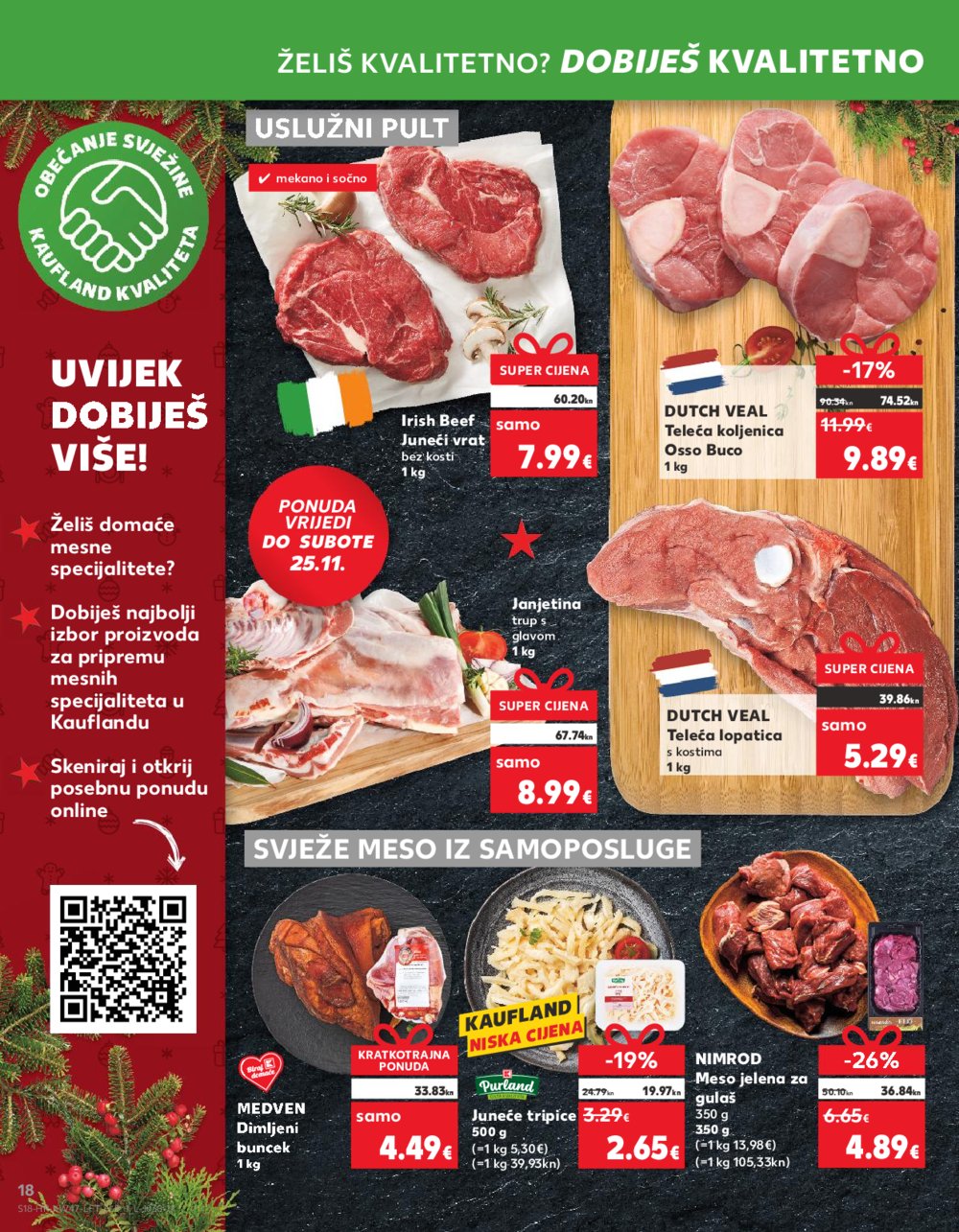 Kaufland katalog Prehrana odabrane poslovnice 22.11.-28.11.2023.