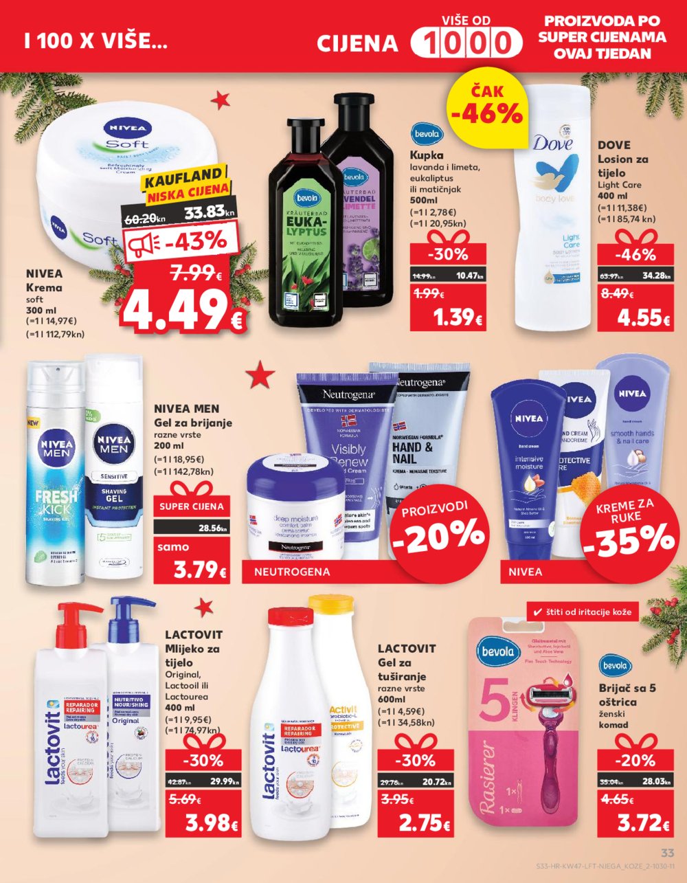 Kaufland katalog Prehrana odabrane poslovnice 22.11.-28.11.2023.