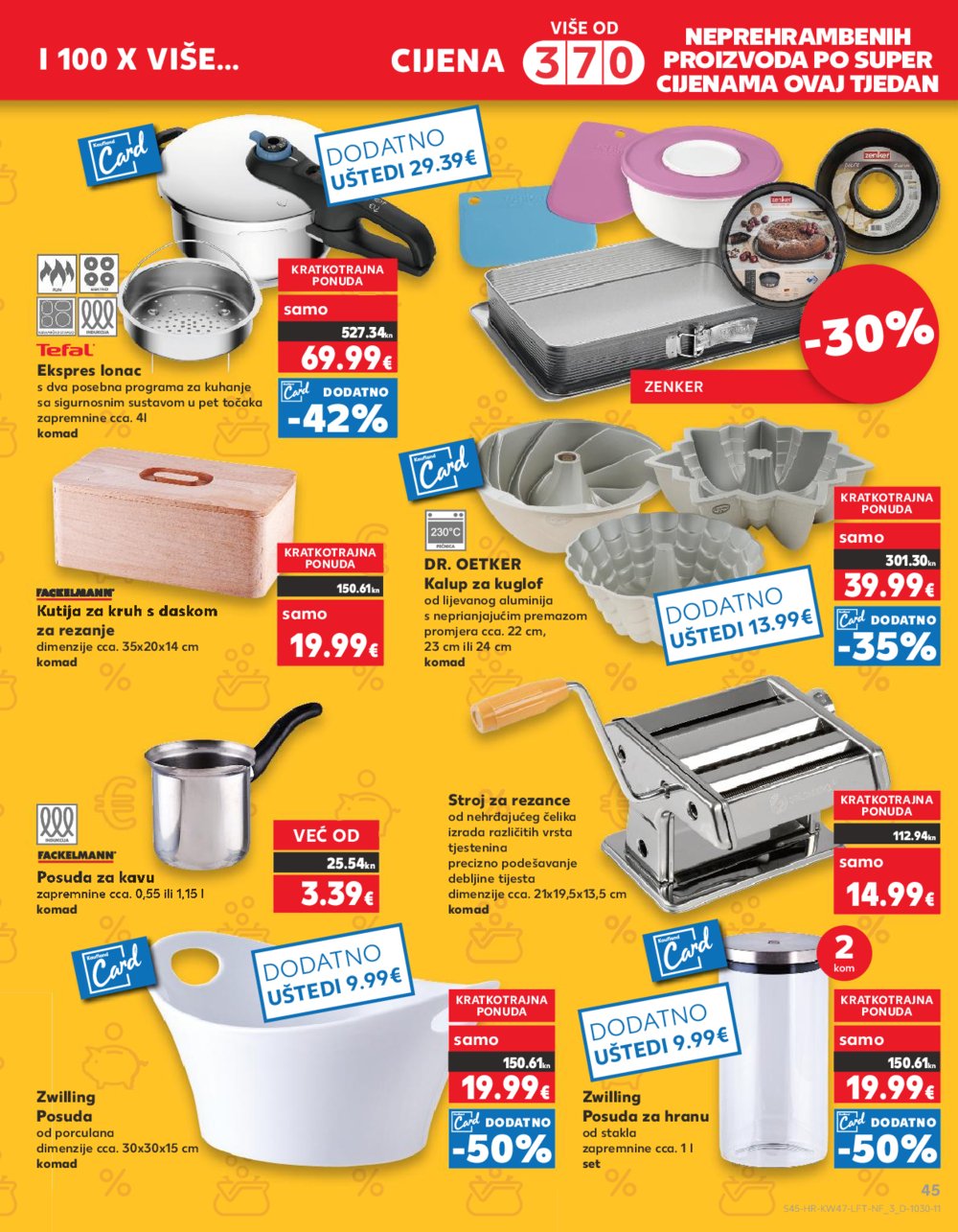 Kaufland katalog Prehrana odabrane poslovnice 22.11.-28.11.2023.
