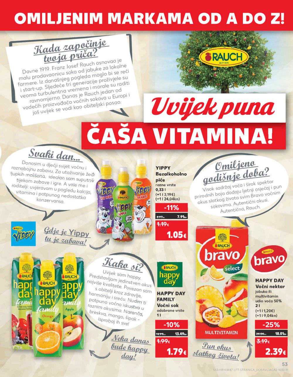 Kaufland katalog Prehrana odabrane poslovnice 22.11.-28.11.2023.