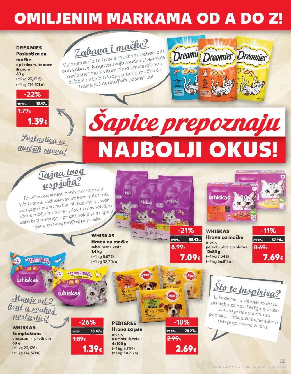 Kaufland katalog Prehrana odabrane poslovnice 22.11.-28.11.2023.
