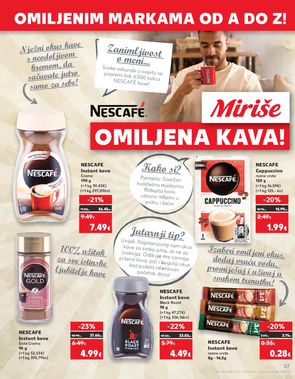 Kaufland katalog Prehrana odabrane poslovnice 22.11.-28.11.2023.