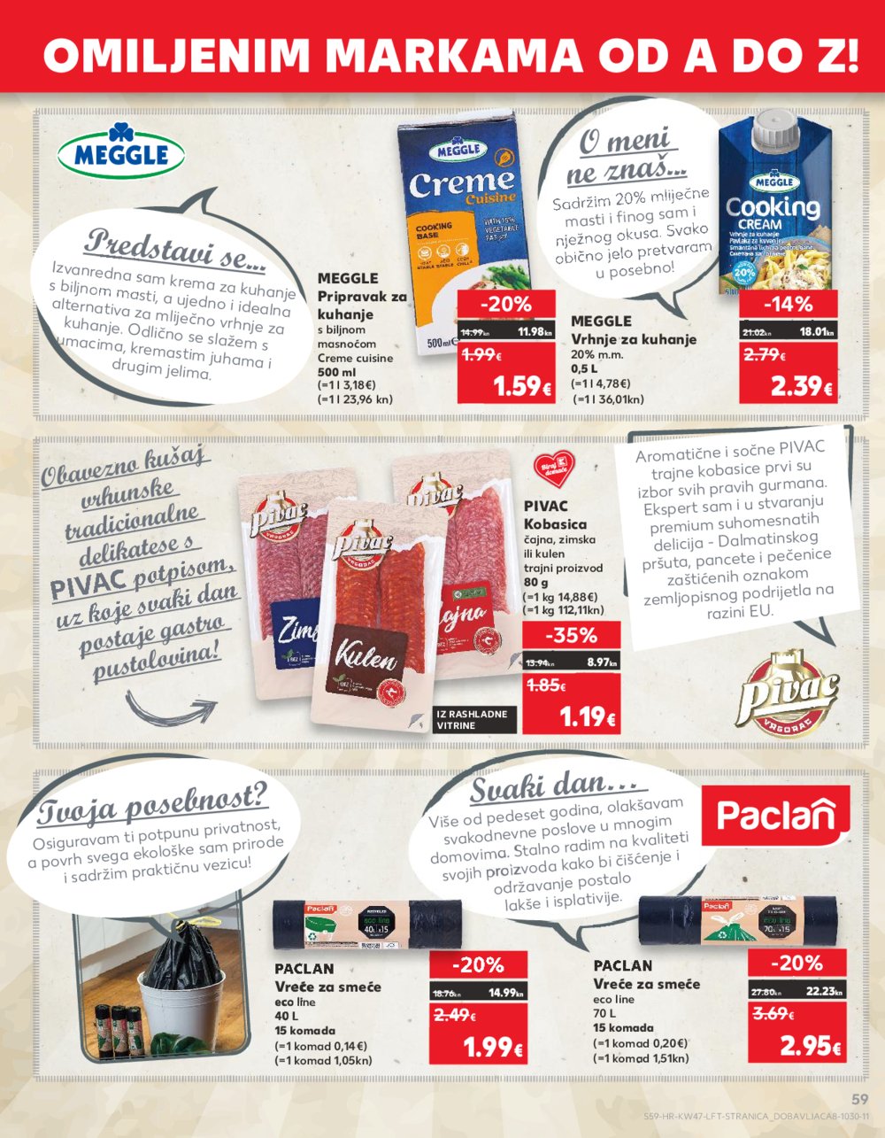 Kaufland katalog Prehrana odabrane poslovnice 22.11.-28.11.2023.