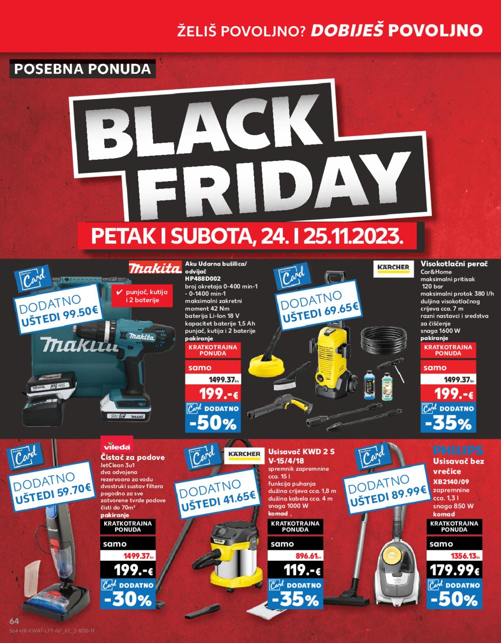 Kaufland katalog Prehrana odabrane poslovnice 22.11.-28.11.2023.