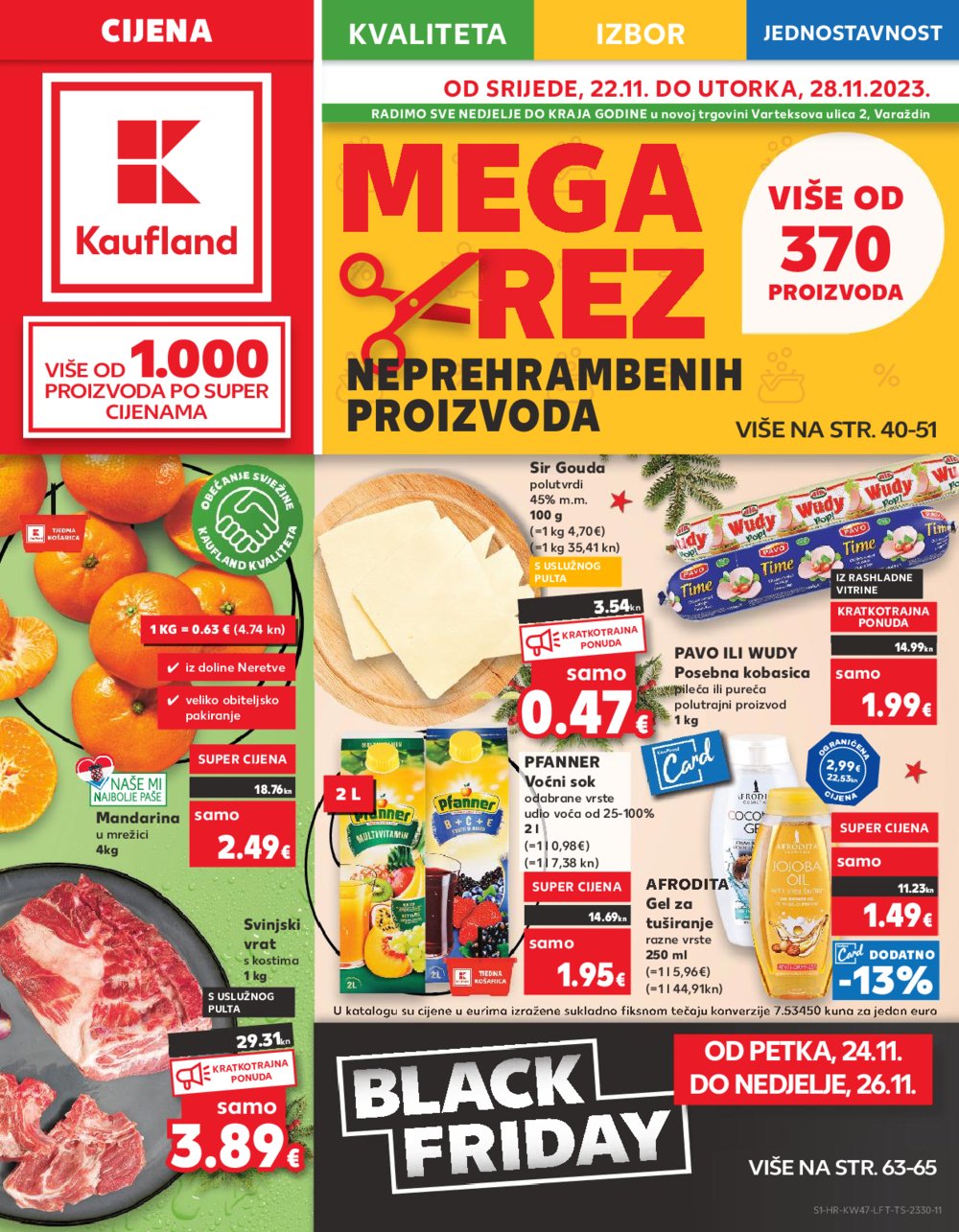 Kaufland katalog Prehrana Vž 22.11.-28.11.2023.
