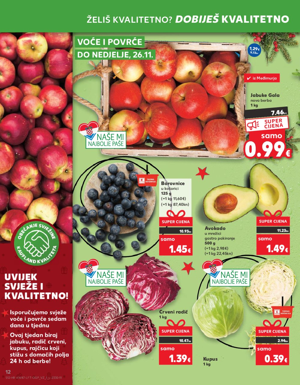 Kaufland katalog Prehrana Vž 22.11.-28.11.2023.