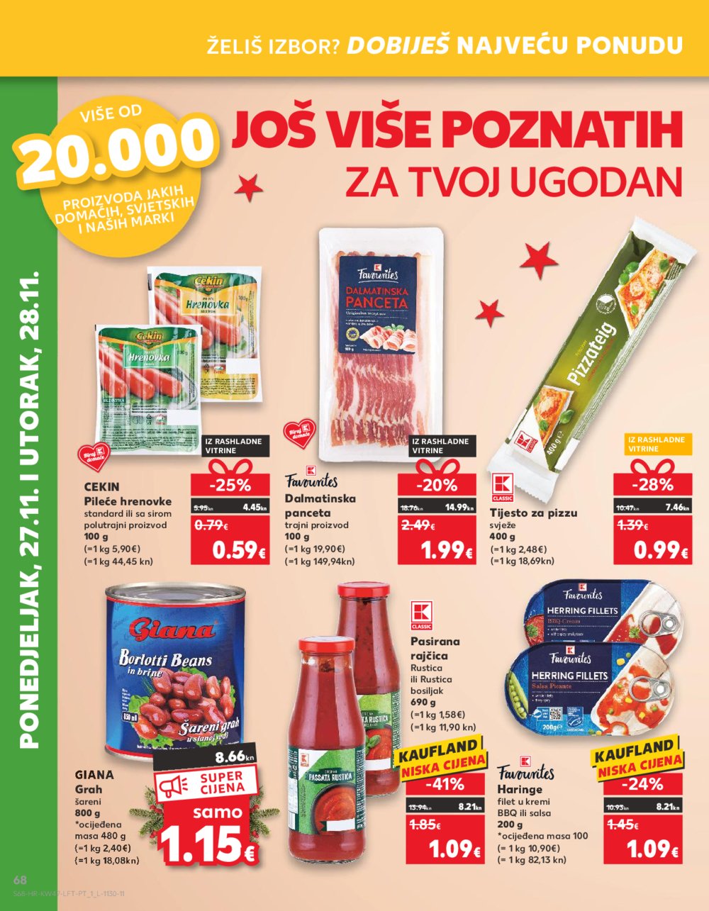 Kaufland katalog Prehrana Vž 22.11.-28.11.2023.