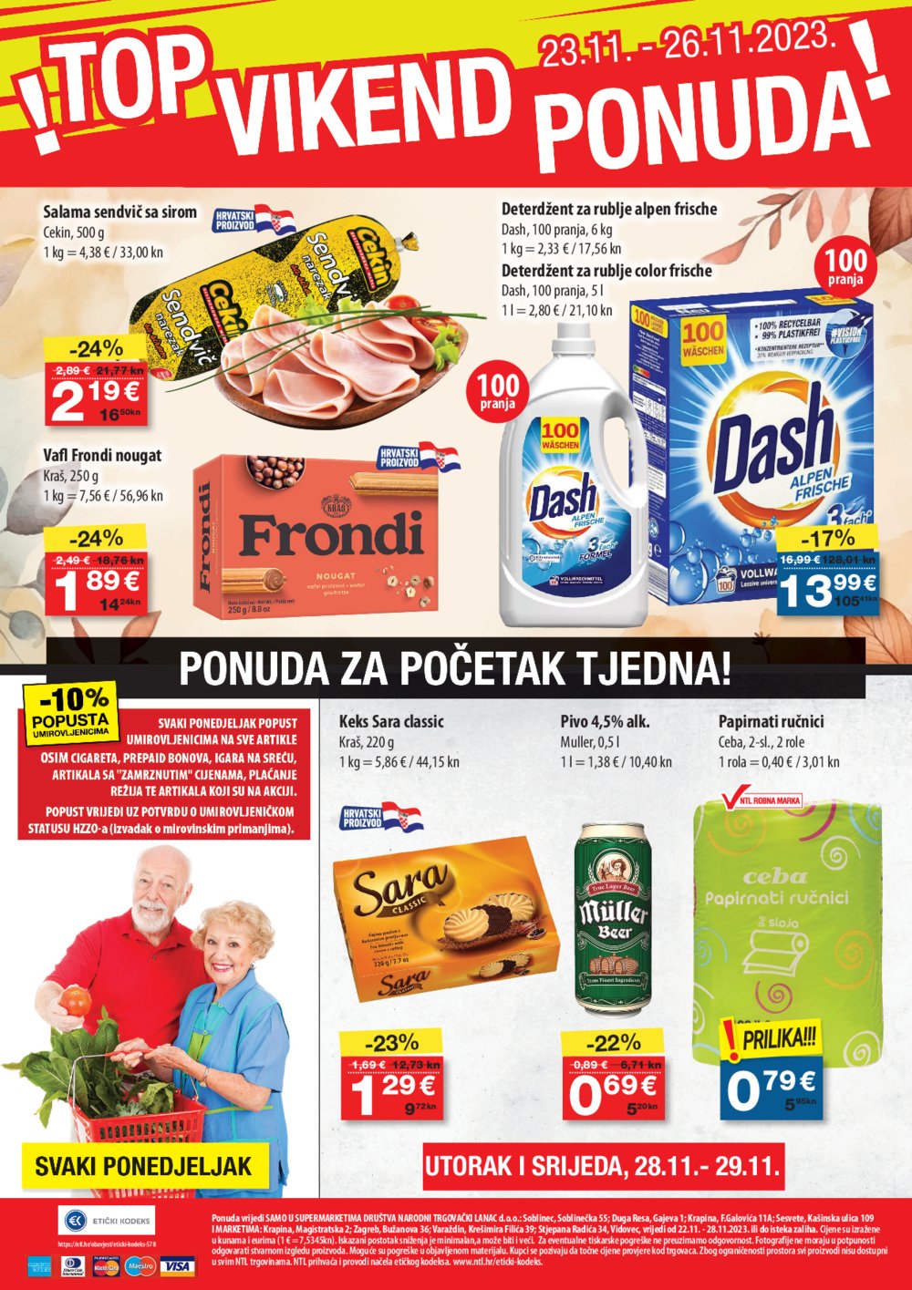 NTL katalog Akcija 22.11-28.11. 2023. Soblinec, Duga Resa, Zagreb, Krapina, Sesvete, Varaždin, Vidovec