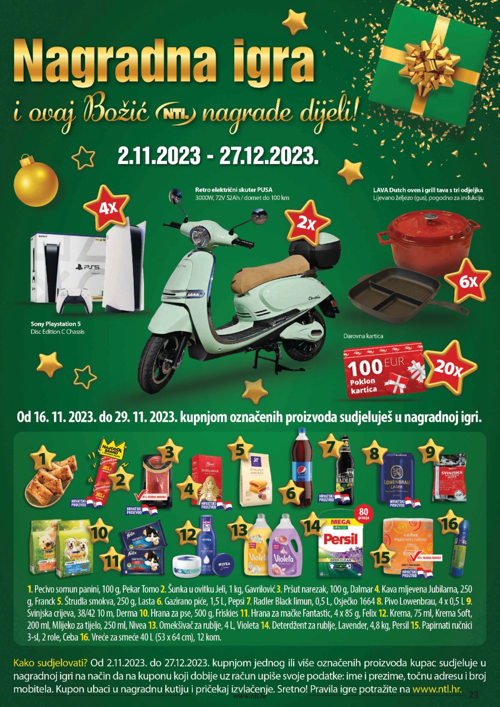 NTL katalog Akcija 22.11-28.11. 2023. Soblinec, Duga Resa, Zagreb, Krapina, Sesvete, Varaždin, Vidovec