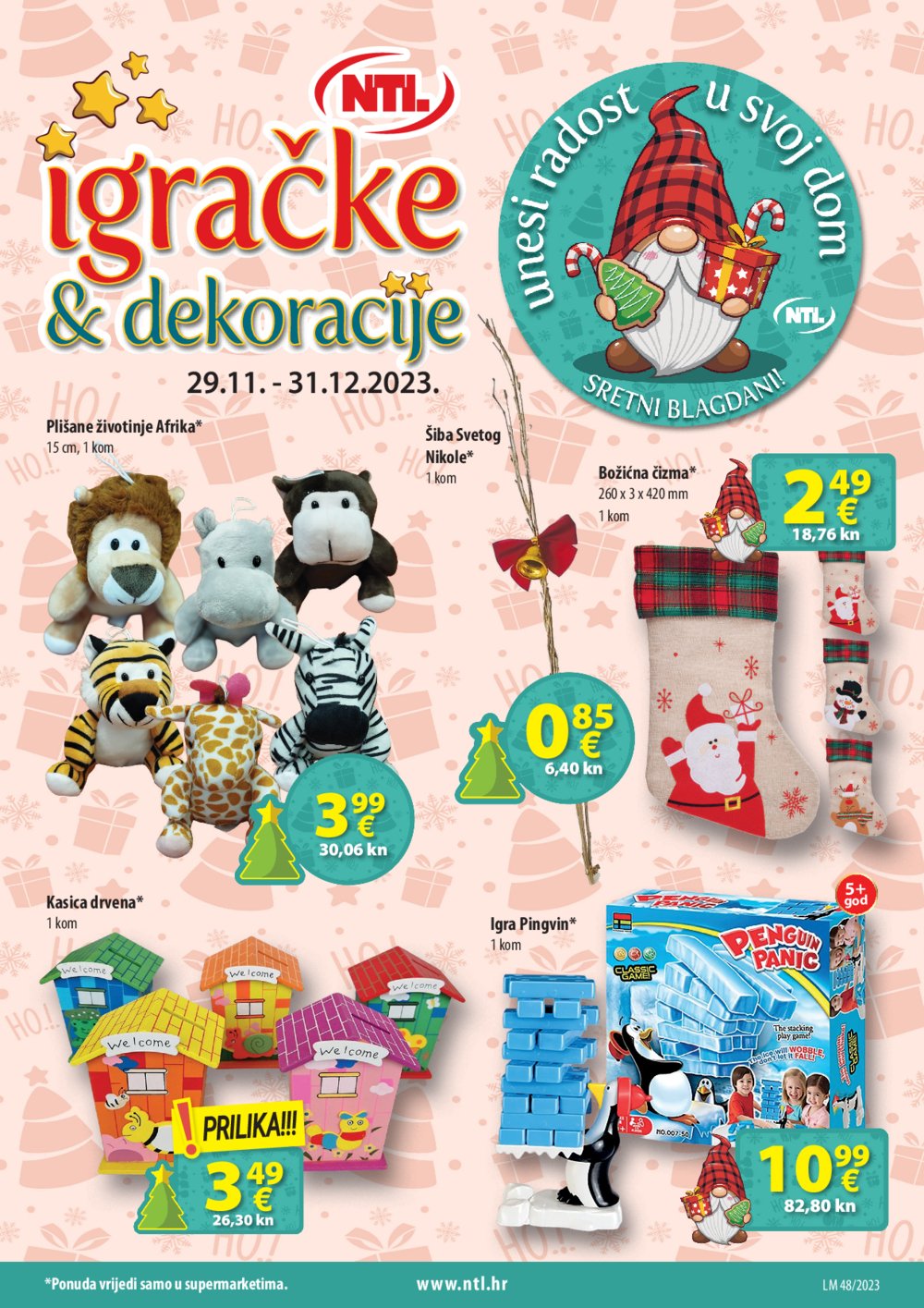 NTL katalog Igračke i dekoracije 29.11.-31.12.2023.