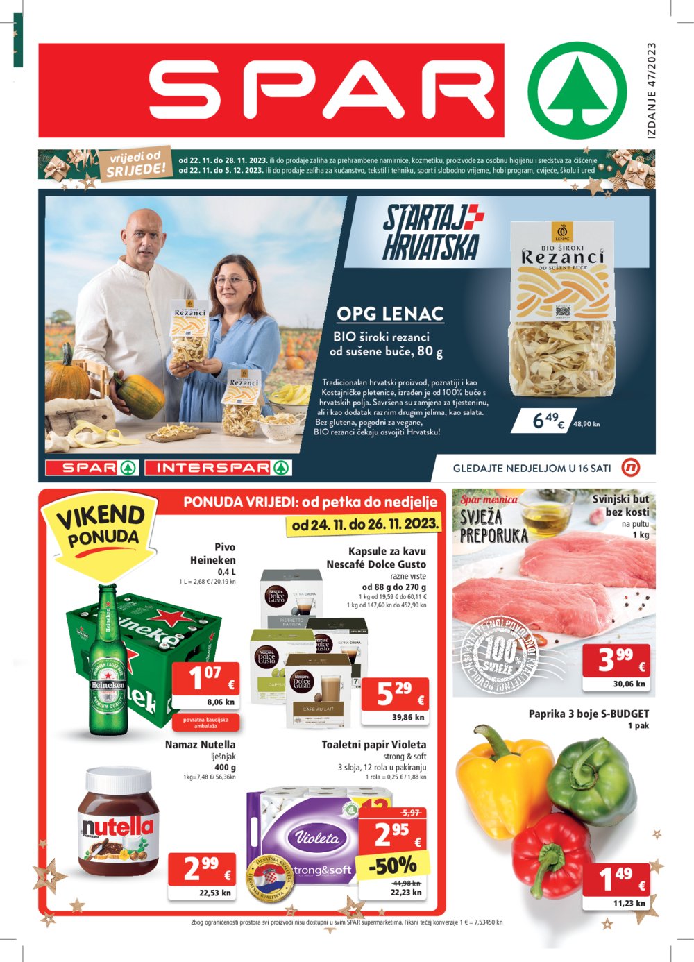 SPAR katalog Akcija 22.11.-28.11.2023.