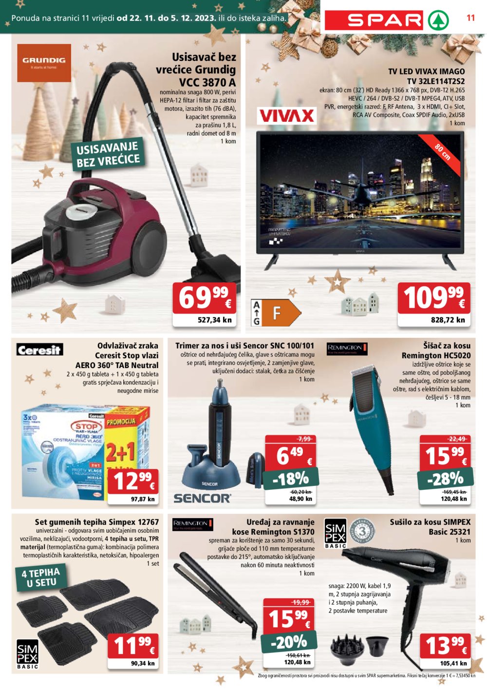 SPAR katalog Akcija 22.11.-28.11.2023.