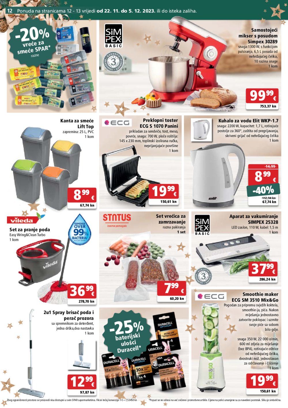 SPAR katalog Akcija 22.11.-28.11.2023.