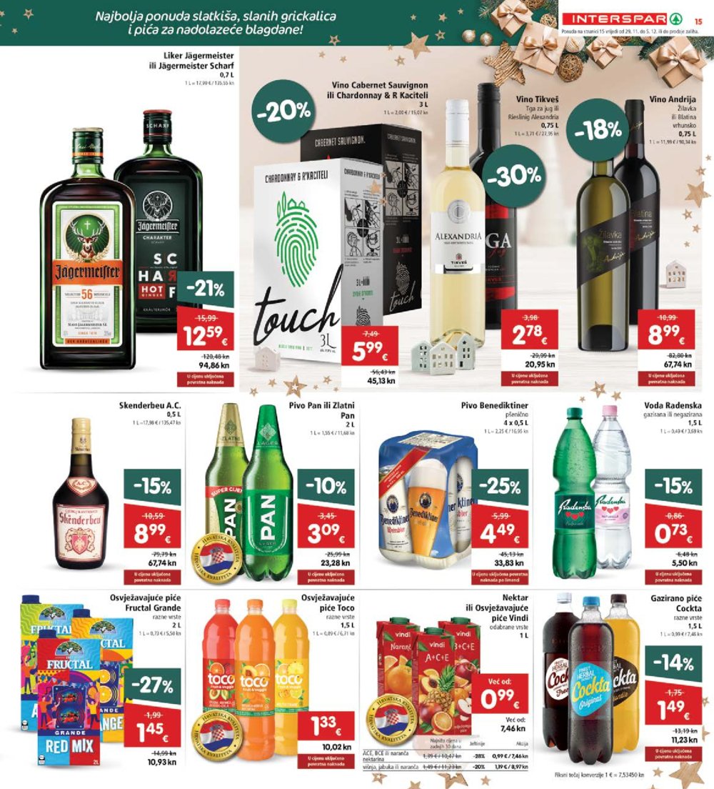 INTERSPAR katalog Akcija 29.11.-05.12.2023.
