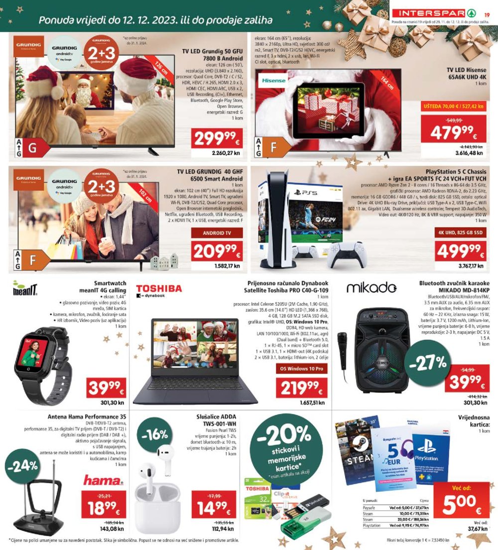 INTERSPAR katalog Akcija 29.11.-05.12.2023.