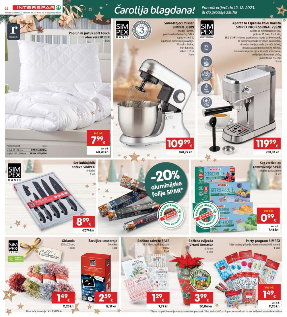 INTERSPAR katalog Akcija 29.11.-05.12.2023.